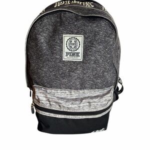 PINK Victoria's Secret Charcoal and Black Backpack